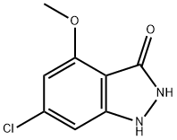 6-CHLORO-3-HYDROXY-4-METHOXYINDAZOLE Struktur