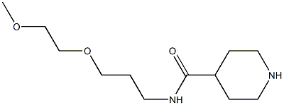 N-[3-(2-METHOXYETHOXY)PROPYL]PIPERIDINE-4-CARBOXAMIDE Struktur