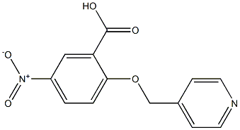 5-NITRO-2-(PYRIDIN-4-YLMETHOXY)BENZOIC ACID Struktur