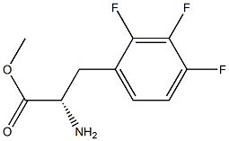 METHYL (2S)-2-AMINO-3-(2,3,4-TRIFLUOROPHENYL)PROPANOATE Struktur