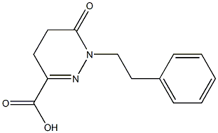 6-OXO-1-(2-PHENYLETHYL)-1,4,5,6-TETRAHYDROPYRIDAZINE-3-CARBOXYLIC ACID Struktur