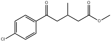 METHYL 5-(4-CHLOROPHENYL)-3-METHYL-5-OXOVALERATE Struktur