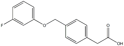 [4-(3-FLUORO-PHENOXYMETHYL)-PHENYL]-ACETIC ACID Struktur