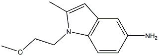 1-(2-METHOXY-ETHYL)-2-METHYL-1H-INDOL-5-YLAMINE Struktur