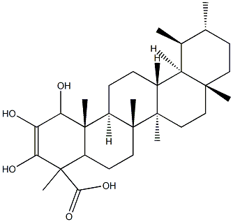 2A,3A,24-TRIHYDROXY-12-URSEN-28-OIC ACID Struktur