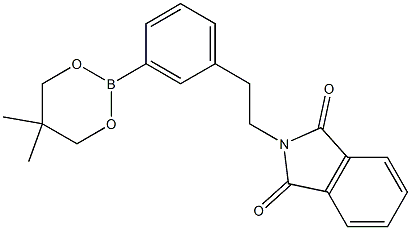 2-[2-[3-(5,5-DIMETHYL-1,3,2-DIOXABORINAN-2-YL)PHENYL]ETHYL]-1H-ISOINDOLE-1,3(2H)-DIONE Struktur