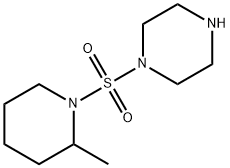 1-[(2-METHYLPIPERIDIN-1-YL)SULFONYL]PIPERAZINE Struktur