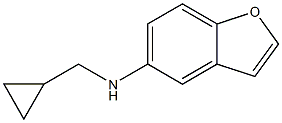 (1R)BENZO[B]FURAN-5-YLCYCLOPROPYLMETHYLAMINE Struktur