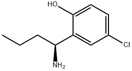 2-((1S)-1-AMINOBUTYL)-4-CHLOROPHENOL Struktur