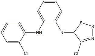 N1-[(5Z)-4-CHLORO-5H-1,2,3-DITHIAZOL-5-YLIDENE]-N2-(2-CHLOROPHENYL)BENZENE-1,2-DIAMINE Struktur