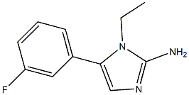 1-ETHYL-5-(3-FLUORO-PHENYL)-1H-IMIDAZOL-2-YLAMINE Struktur