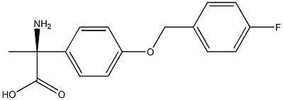 (2S)-2-AMINO-2-(4-[(4-FLUOROPHENYL)METHOXY]PHENYL)PROPANOIC ACID Struktur