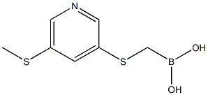 (5-(METHYLTHIO)PYRIDIN-3-YLTHIO)METHYLBORONIC ACID Struktur