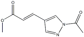 METHYL 3-(1-ACETYL-1H-PYRAZOL-4-YL)ACRYLATE Struktur