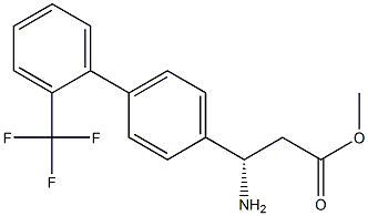 METHYL (3S)-3-AMINO-3-(4-[2-(TRIFLUOROMETHYL)PHENYL]PHENYL)PROPANOATE Struktur