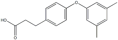 3-(4-(3,5-DIMETHYLPHENOXY)PHENYL)PROPANOIC ACID Struktur