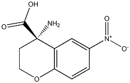 (4S)-4-AMINO-6-NITROCHROMANE-4-CARBOXYLIC ACID Struktur