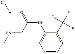 2-(METHYLAMINO)-N-[2-(TRIFLUOROMETHYL)PHENYL]ACETAMIDE HYDROCHLORIDE Struktur