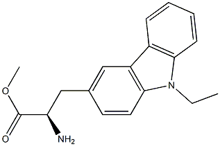 METHYL (2R)-2-AMINO-3-(9-ETHYLCARBAZOL-3-YL)PROPANOATE Struktur