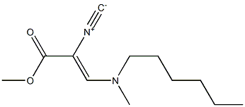 METHYL-3-(N-METHYL-N-HEXYL-AMINO)-2-ISOCYANO-ACRYLATE Struktur