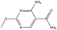 4-AMINO-2-METHOXYPYRIMIDINE-5-CARBOXAMIDE Struktur