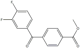 METHYL 4-(3,4-DIFLUOROBENZOYL)BENZOATE Struktur