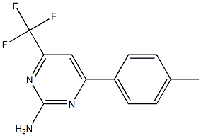 4-(TRIFLUOROMETHYL)-6-P-TOLYLPYRIMIDIN-2-AMINE Struktur