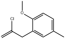 2-CHLORO-3-(2-METHOXY-5-METHYLPHENYL)-1-PROPENE Struktur