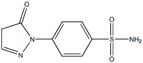 4-(5-OXO-4,5-DIHYDRO-PYRAZOL-1-YL)-BENZENESULFONAMIDE Struktur