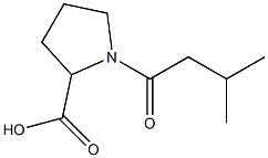 1-(3-METHYLBUTANOYL)PYRROLIDINE-2-CARBOXYLIC ACID Struktur