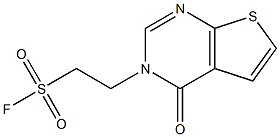 2-(4-OXOTHIENO[2,3-D]PYRIMIDIN-3(4H)-YL)ETHANESULFONYL FLUORIDE Struktur