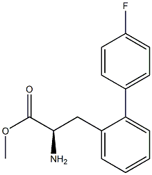 METHYL (2R)-2-AMINO-3-[2-(4-FLUOROPHENYL)PHENYL]PROPANOATE Struktur