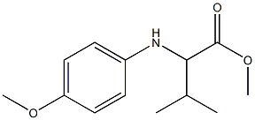 2-(4-METHOXY-PHENYLAMINO)-3-METHYL-BUTYRIC ACID METHYL ESTER Struktur