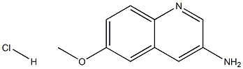 3-AMINO-6-METHOXYQUINOLINE HYDROCHLORIDE Struktur