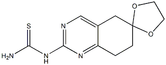 7,8-DIHYDRO-2-THIOUREIDO-6(5H)-QUINAZOLINONE ETHYLENE KETAL Struktur