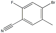 4-BROMO-2-FLUORO-5-METHYLBENZONITRILE Struktur