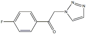 1-(4-FLUORO-PHENYL)-2-[1,2,3]TRIAZOL-1-YL-ETHANONE Struktur