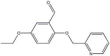 5-ETHOXY-2-(PYRIDIN-2-YLMETHOXY)BENZALDEHYDE Struktur