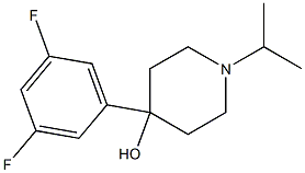 4-(3,5-DIFLUOROPHENYL)-4-HYDROXY-1-ISOPROPYLPIPERIDINE Struktur