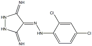 3,5-DIIMINOPYRAZOLIDIN-4-ONE (2,4-DICHLOROPHENYL)HYDRAZONE Struktur