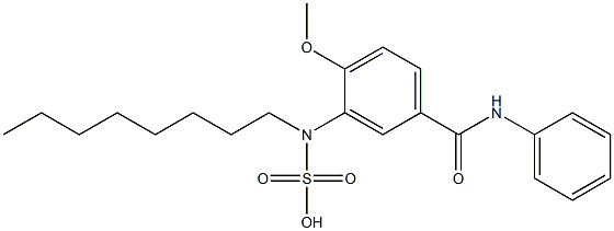 N-PHENYL-4-METHOXY-3-(OCTYLSULFOAMINO)BENZAMIDE Struktur