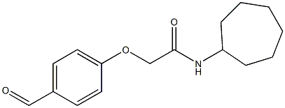 N-CYCLOHEPTYL-2-(4-FORMYLPHENOXY)ACETAMIDE Struktur