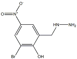 3-BROMO-2-HYDROXY-5-NITRO-BENZYL-HYDRAZINE Struktur