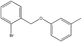 2-BROMOBENZYL-(3-METHYLPHENYL)ETHER Struktur