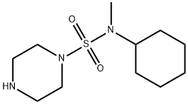 N-CYCLOHEXYL-N-METHYLPIPERAZINE-1-SULFONAMIDE Struktur