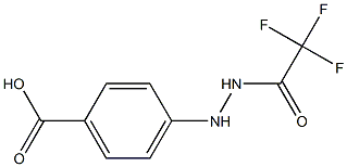 4-[N'-(2,2,2-TRIFLUORO-ACETYL)-HYDRAZINO]-BENZOIC ACID Struktur