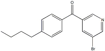 3-BROMO-5-(4-N-BUTYLBENZOYL)PYRIDINE Struktur