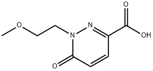 1-(2-METHOXYETHYL)-6-OXO-1,6-DIHYDROPYRIDAZINE-3-CARBOXYLIC ACID Struktur