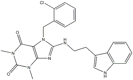 7-(2-CHLOROBENZYL)-8-{[2-(1H-INDOL-3-YL)ETHYL]AMINO}-1,3-DIMETHYL-3,7-DIHYDRO-1H-PURINE-2,6-DIONE|