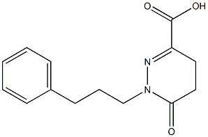 6-OXO-1-(3-PHENYLPROPYL)-1,4,5,6-TETRAHYDROPYRIDAZINE-3-CARBOXYLIC ACID Struktur